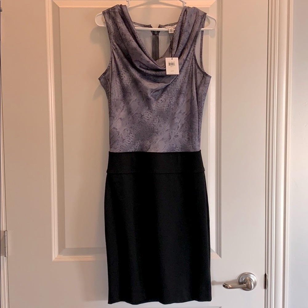 Calvin Klein Cowl Neck Pencil Skirt Dress